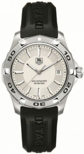 Aquaracer 300M Quartz 39 Stainless Steel / Silver / Rubber
