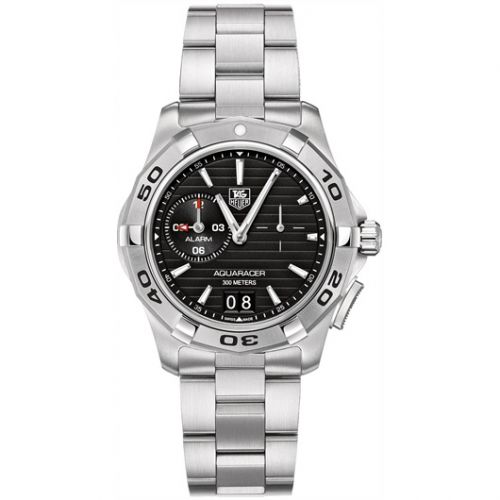 Aquaracer 300M Alarm 41 Stainless Steel / Black / Bracelet