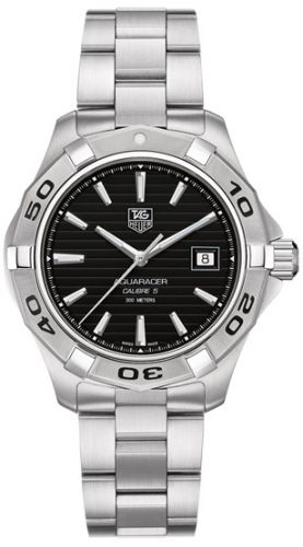 Aquaracer 300M Calibre 5 41 Stainless Steel / Black / Bracelet