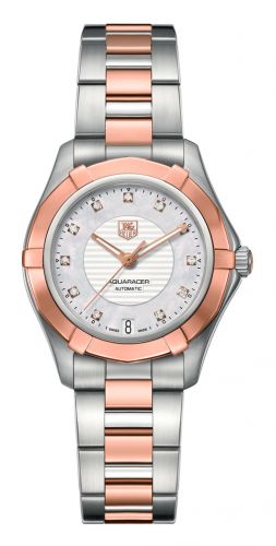 Aquaracer 200M Calibre 5 34 Stainless Steel / Rose Gold / Silver / Bracelet