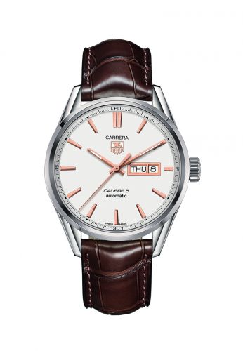 Carrera Calibre 5 Day Date Stainless Steel / Silver / Alligator