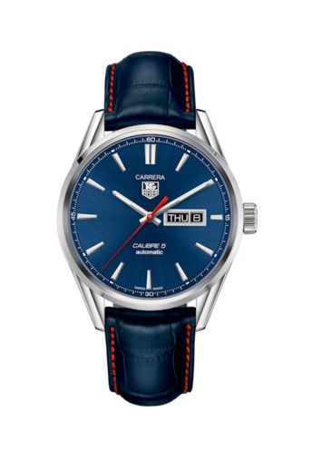 Carrera Calibre 5 Day Date Stainless Steel / Blue / Alligator