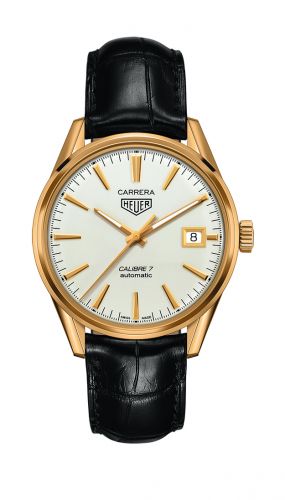 Carrera Calibre 7 39 Yellow Gold / Silver / Alligator