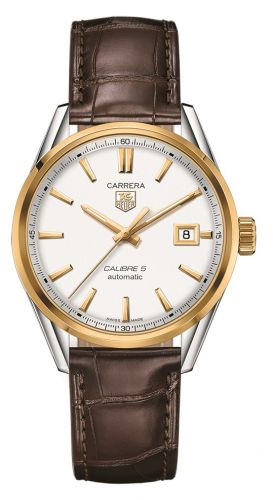 Carrera Calibre 5 39 Stainless Steel / Yellow Gold / Silver / Alligator