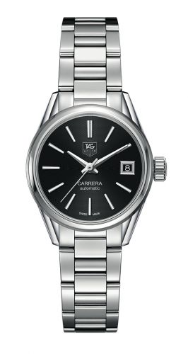 Carrera Calibre 9 28 Stainless Steel / Black / Bracelet