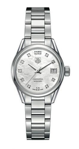 Carrera Calibre 9 28 Stainless Steel / MOP - Diamond / Bracelet