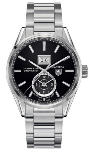 Carrera Calibre 8 41 Stainless Steel / Black / Bracelet