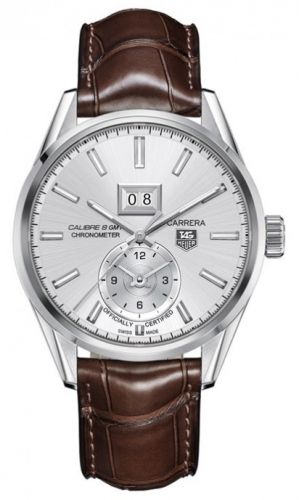 Carrera Calibre 8 41 Stainless Steel / Silver / Alligator