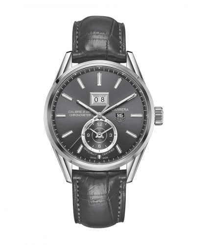 Carrera Calibre 8 41 Stainless Steel / Grey / Alligator