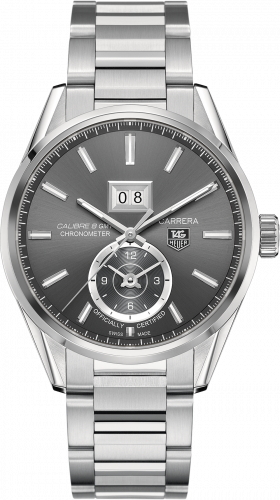 Carrera Calibre 8 41 Stainless Steel / Grey / Bracelet