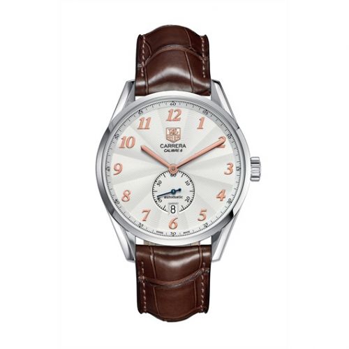 Carrera Calibre 6 39 Heritage Stainless Steel / Silver / Alligator