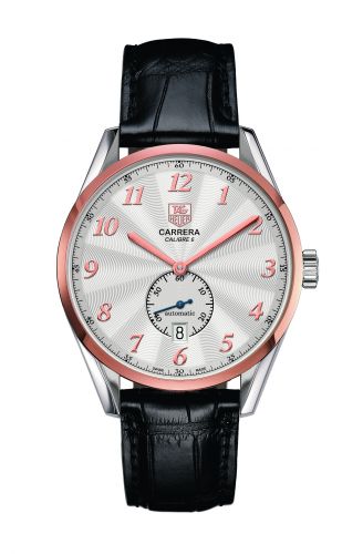 Carrera Calibre 6 39 Heritage Stainless Steel / Rose Gold / Silver / Alligator