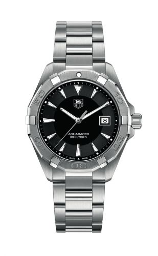 Aquaracer 300M Quartz 40.5 Stainless Steel / Black / Bracelet