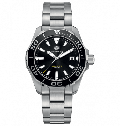 Aquaracer 300M Quartz 40.5 Stainless Steel / Black / Steel