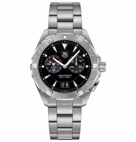 Aquaracer 300M Alarm 40.5 Stainless Steel / Black / Bracelet