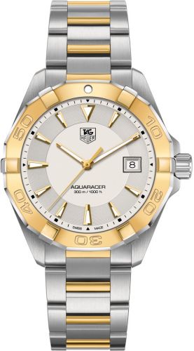 Aquaracer 300M Quartz 40.5 Stainless Steel / Yellow Gold / Silver / Bracelet