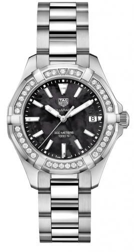 Aquaracer 300M Quartz 35 Stainless Steel / Diamond /  Black MOP / Bracelet