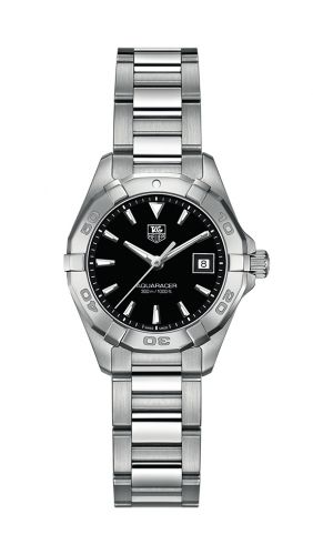 Aquaracer 300M Quartz 27 Stainless Steel / Black / Bracelet