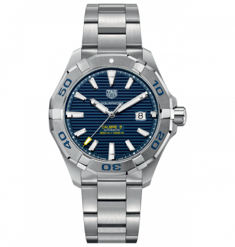 Aquracer 300M Calibre 5 43 Stainless Steel / Blue / Bracelet