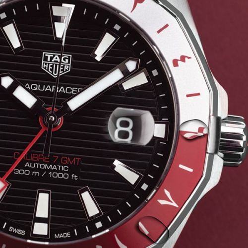 Aquaracer 300M Calibre 7 GMT Stainless Steel / Qatar Limited Edition