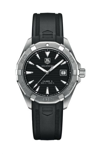 Aquaracer 300M Calibre 5 40.5 Stainless Steel / Black / Rubber