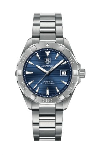Aquaracer 300M Calibre 5 40.5 Stainless Steel / Blue / Bracelet