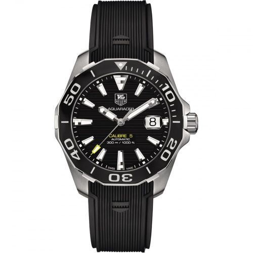 Aquaracer 300M Calibre 5 41 Stainless Steel / Black / Rubber