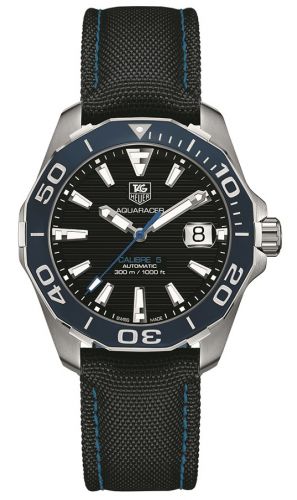 Aquaracer 300M Calibre 5 41 Stainless Steel / Blue / Nylon