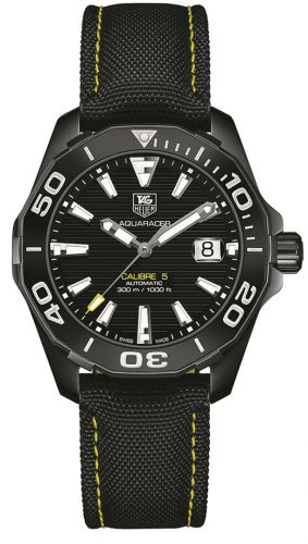 Aquaracer 300M Calibre 5 41 Titanium PVD / Black / Nylon