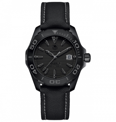 Aquaracer 300M Calibre 5 41 Titanium PVD / Black Phantom / Nylon