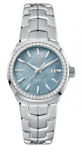Link Quartz 32mm Stainless Steel / Diamond / Blue MOP