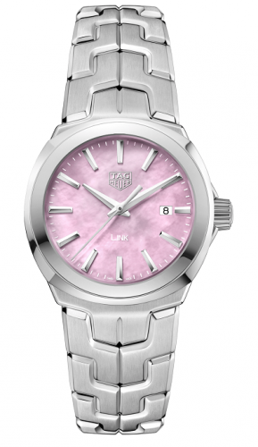 Link Quartz 32mm Stainless Steel / Pink MOP