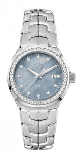 Link Quartz 32mm Stainless Steel / Diamond / Blue MOP