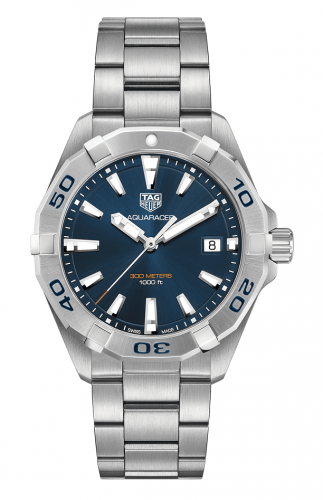 Aquaracer Quartz 300M 41 Stainless Steel / Blue / Bracelet