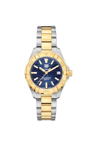 Aquaracer 300M Calibre 9 Automatic 32 Stainless Steel / Yellow Gold / Blue
