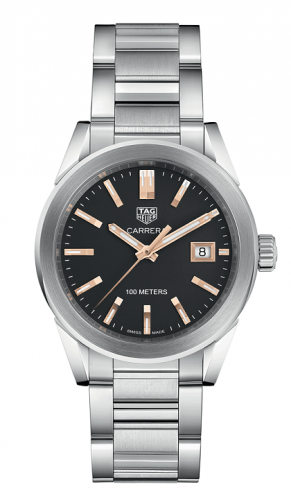Carrera Quartz 36 Stainless Steel / Black / Bracelet