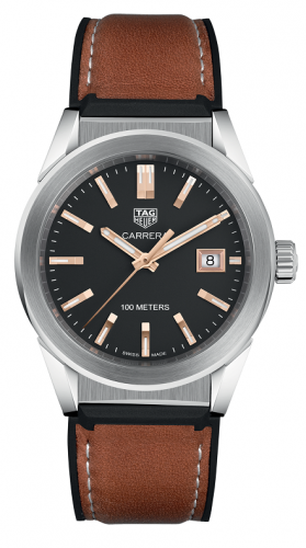 Carrera Quartz 36 Stainless Steel / Black / Calf