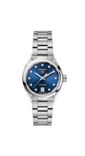 Carrera Automatic 29 Stainless Steel / Blue - Diamond / Bracelet