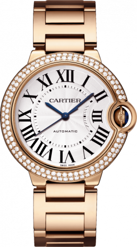 Ballon Blue de Cartier 36 Automatic Pink Gold / Diamonds / Bracelet
