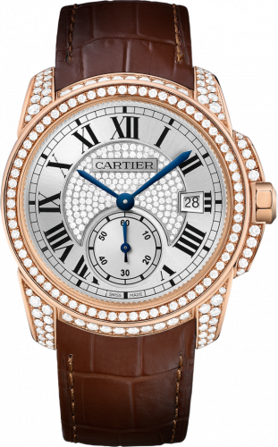Calibre de Cartier 38 Pink Gold / Silver / Full Diamond