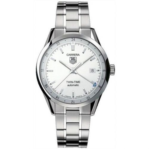 Carrera Calibre 7 Twin Time Stainless Steel / Silver / Bracelet