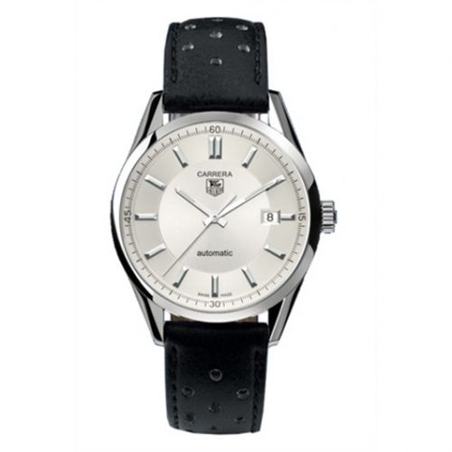 Carrera Calibre 5 39 Stainless Steel / Silver / Calf