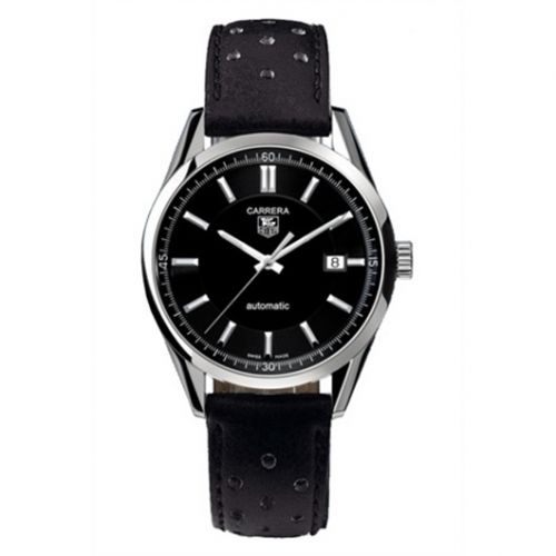 Carrera Calibre 5 39 Stainless Steel / Black / Calf