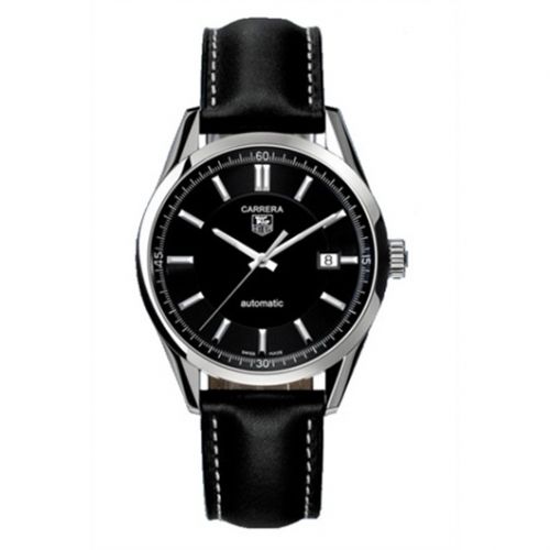 Carrera Calibre 5 39 Stainless Steel / Black / Calf