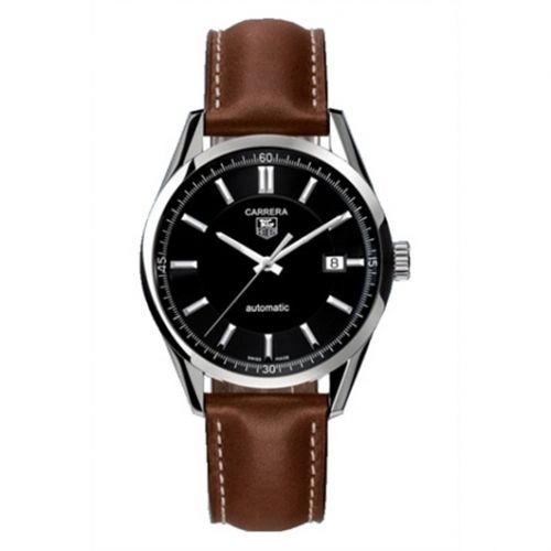 Carrera Calibre 5 39 Stainless Steel / Black / Calf
