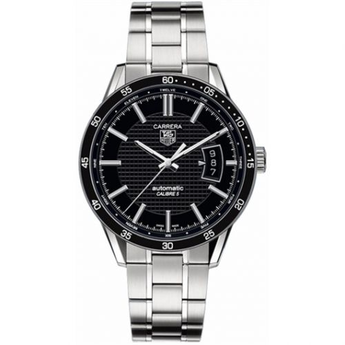 Carrera Calibre 5 39 Stainless Steel / Black / Bracelet