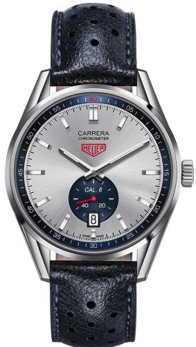 Carrera Calibre 6 39 Stainless Steel / Silver / Calf
